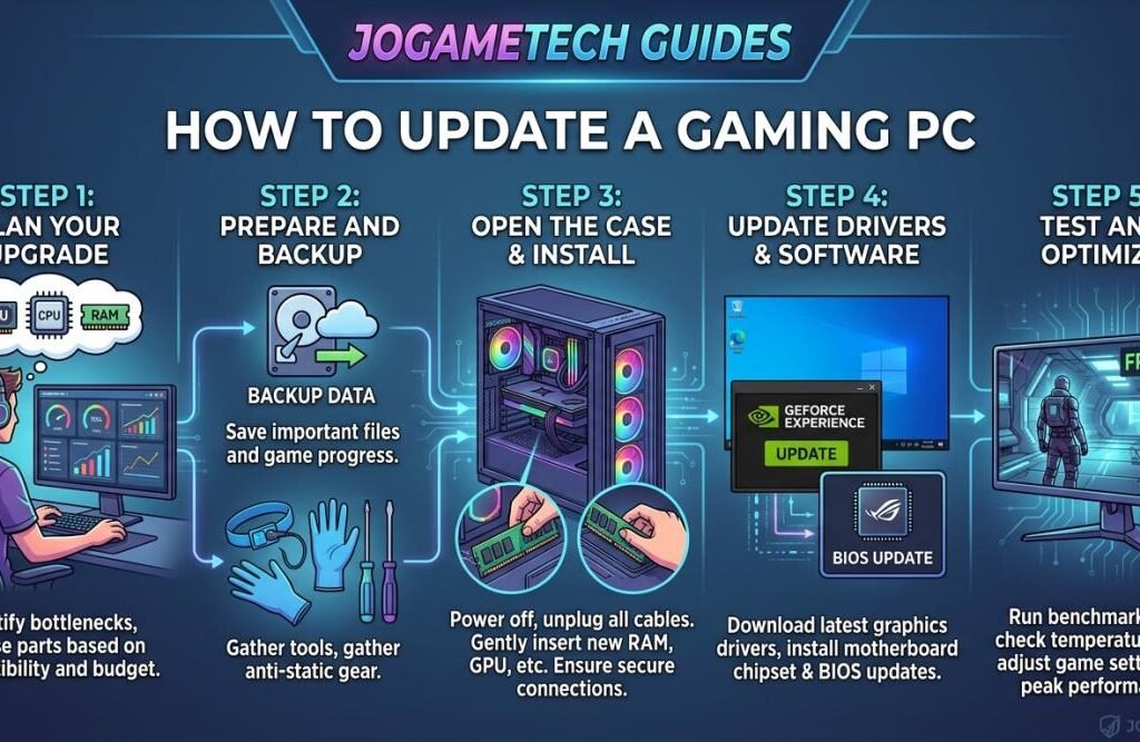 How to Update a Gaming PC Jogametech Guide for 2026