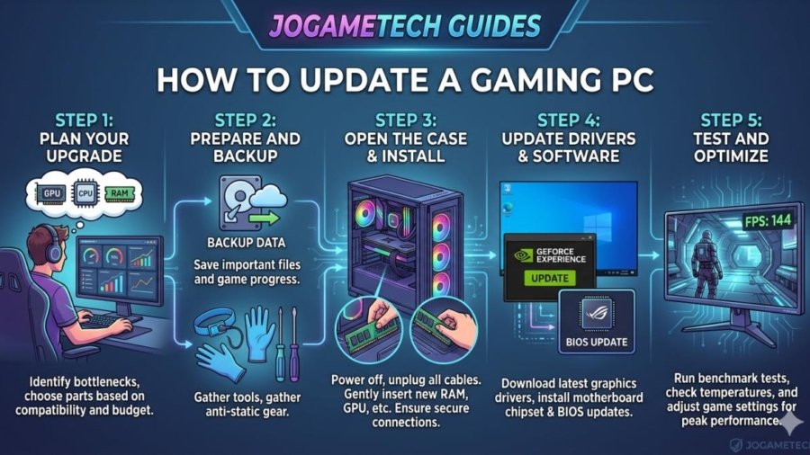 How to Update a Gaming PC Jogametech