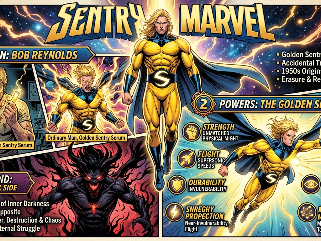 Sentry Marvel: Complete Guide to Powers, Origin & The Void Sentry Marvel