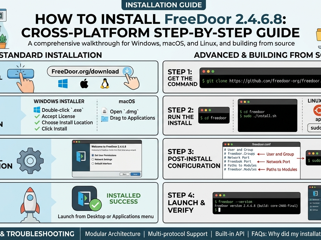 How to Install FreeDoor2.4.6.8: Complete Step-by-Step Guide How to Install FreeDoor2.4.6.8
