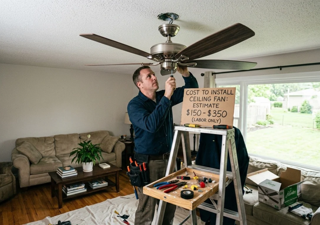 Cost to Install Ceiling Fan