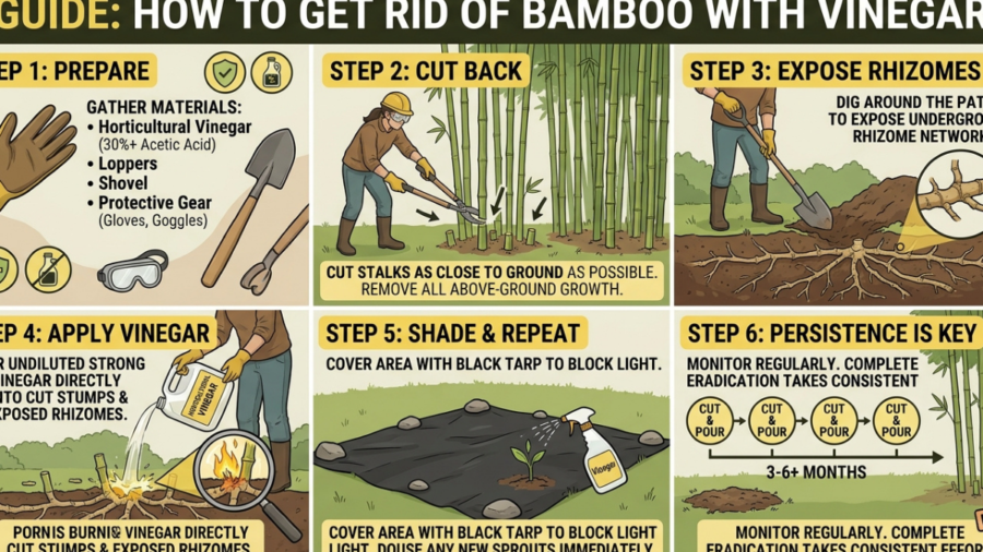 How to Get Rid of Bamboo With Vinegar